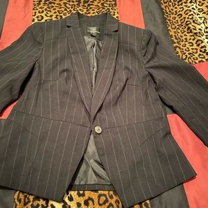 Pinstripe suit jacket